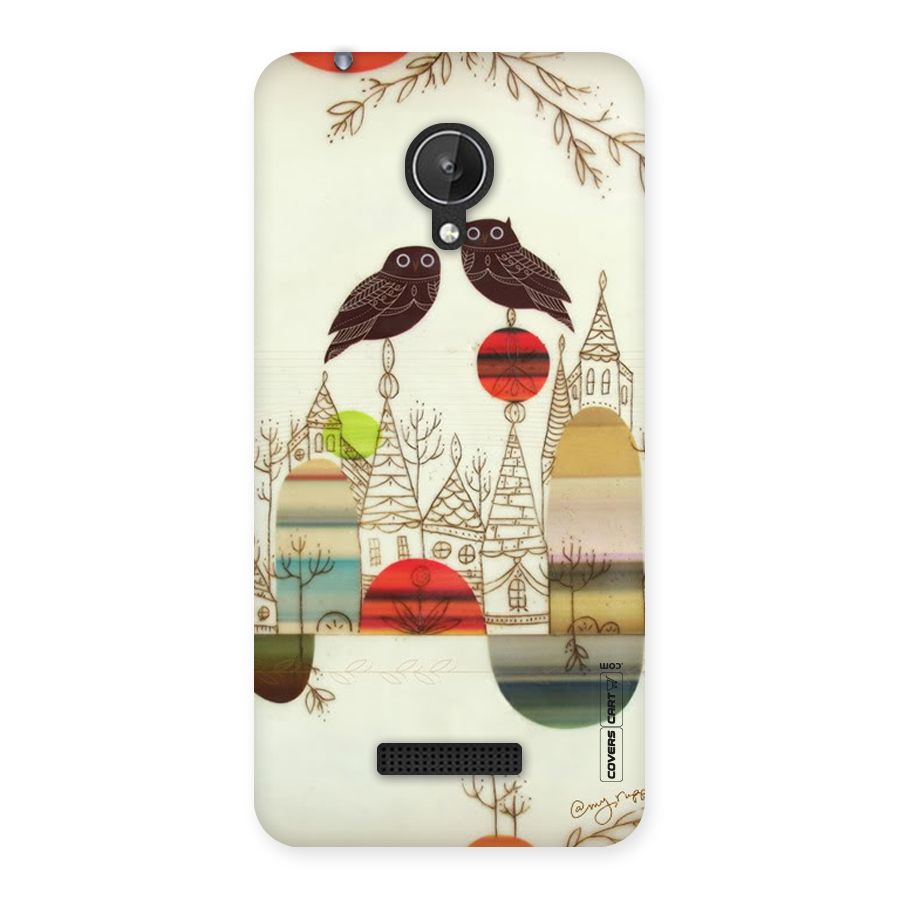 Owl Art Back Case for Micromax Canvas Spark Q380