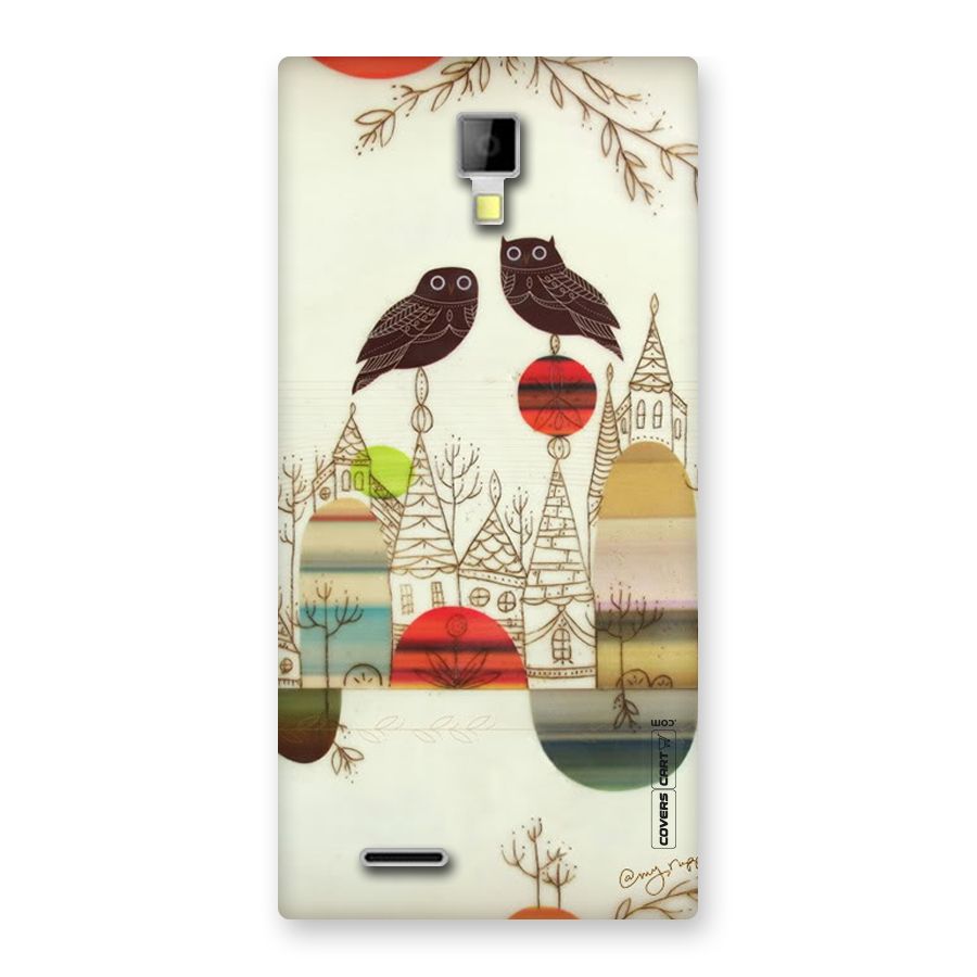 Owl Art Back Case for Micromax Canvas Xpress A99