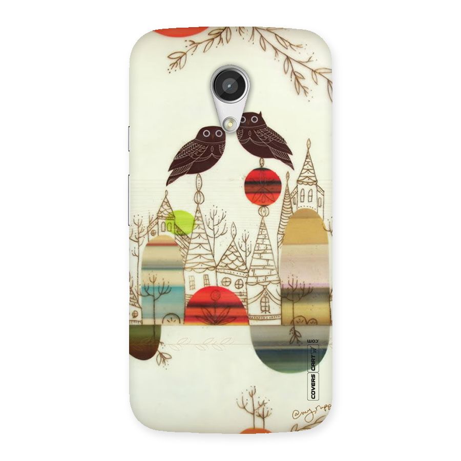Owl Art Back Case for Moto G 2nd Gen
