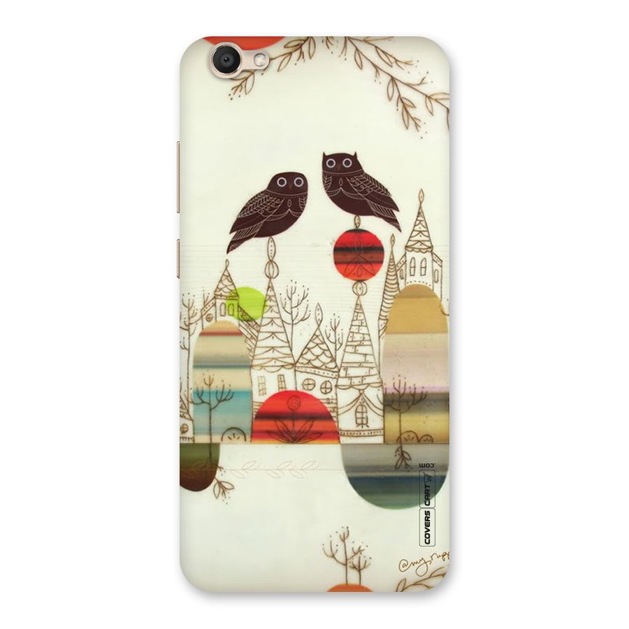 Owl Art Back Case for Vivo V5
