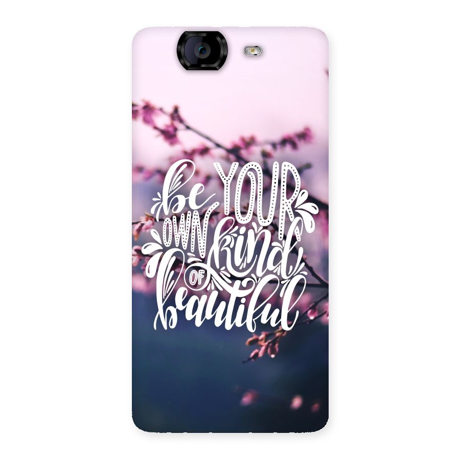 Own Kind of Beautiful Back Case for Canvas Knight A350