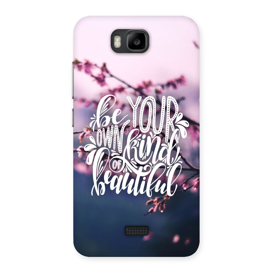 Own Kind of Beautiful Back Case for Honor Bee