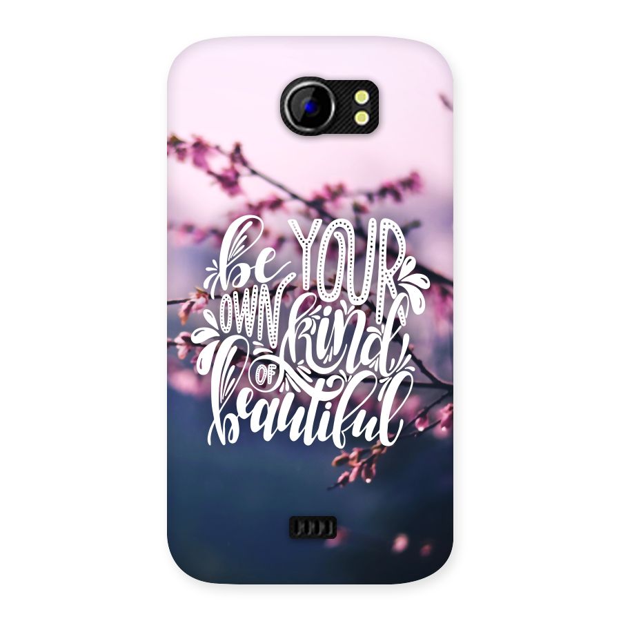 Own Kind of Beautiful Back Case for Micromax Canvas 2 A110