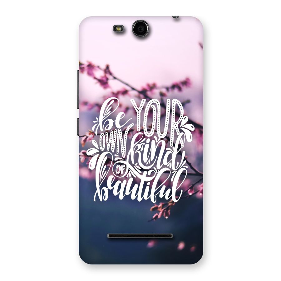 Own Kind of Beautiful Back Case for Micromax Canvas Juice 3 Q392