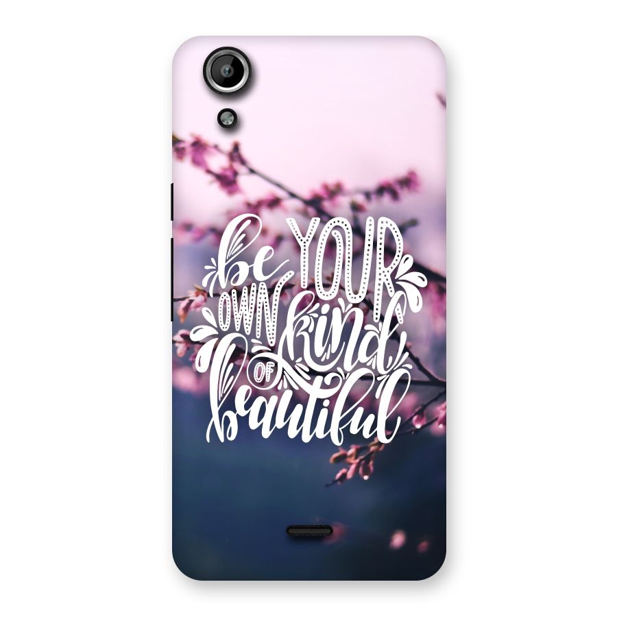 Own Kind of Beautiful Back Case for Micromax Canvas Selfie Lens Q345