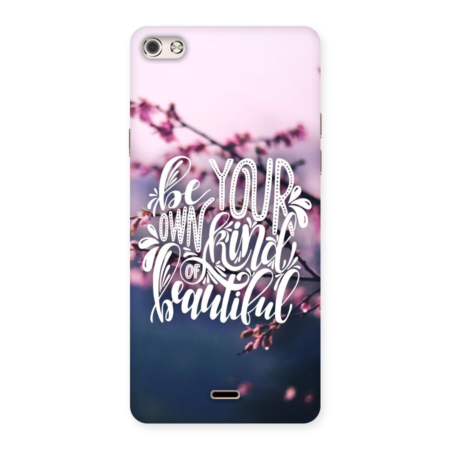 Own Kind of Beautiful Back Case for Micromax Canvas Silver 5