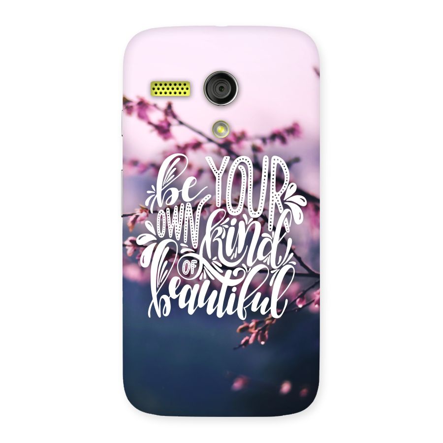 Own Kind of Beautiful Back Case for Moto G