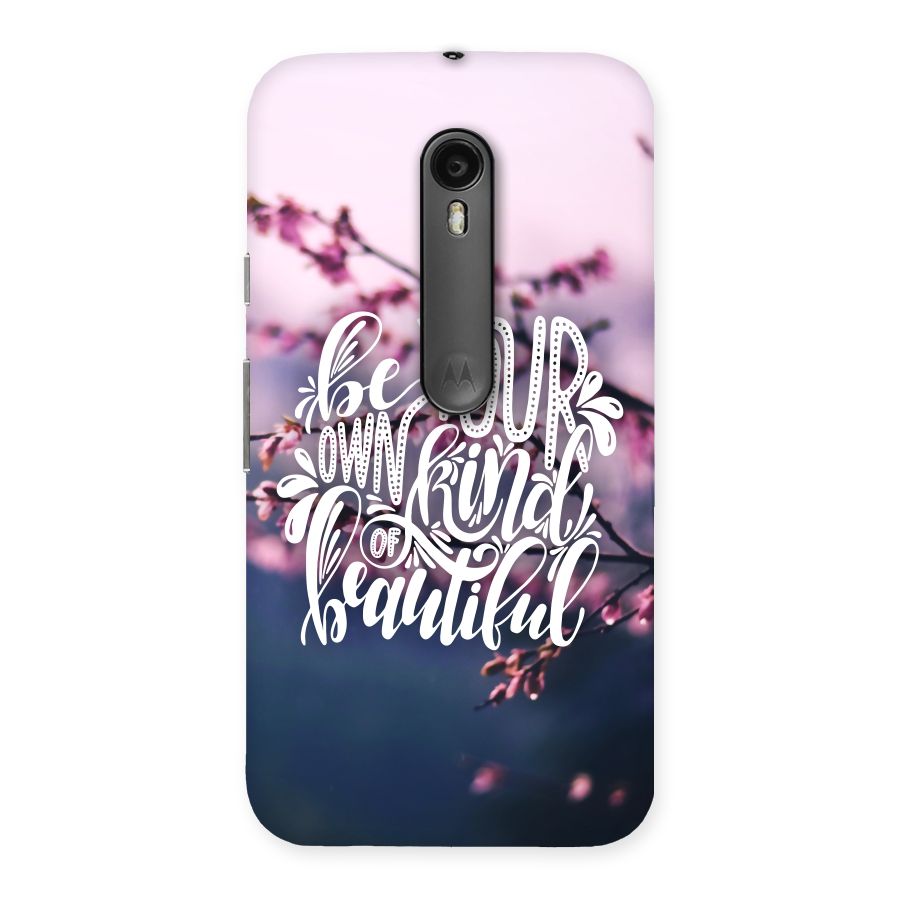 Own Kind of Beautiful Back Case for Moto G3