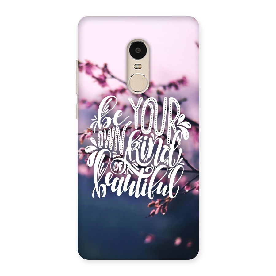 Own Kind of Beautiful Back Case for Xiaomi Redmi Note 4