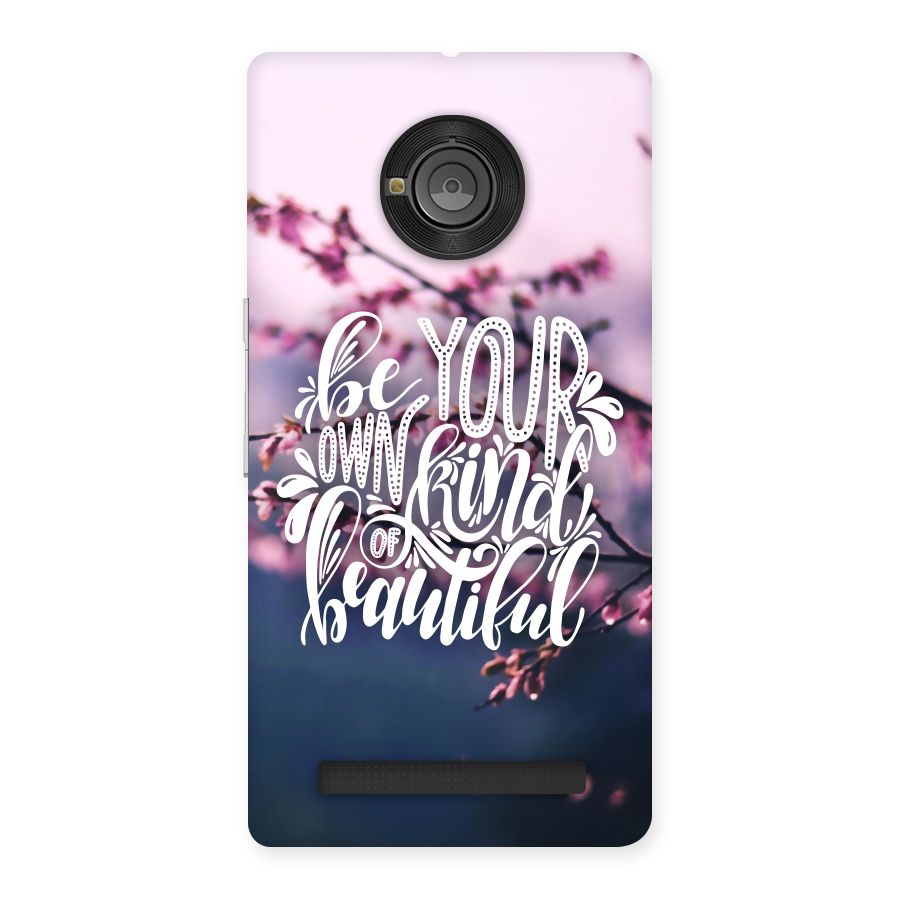 Own Kind of Beautiful Back Case for Yu Yunique