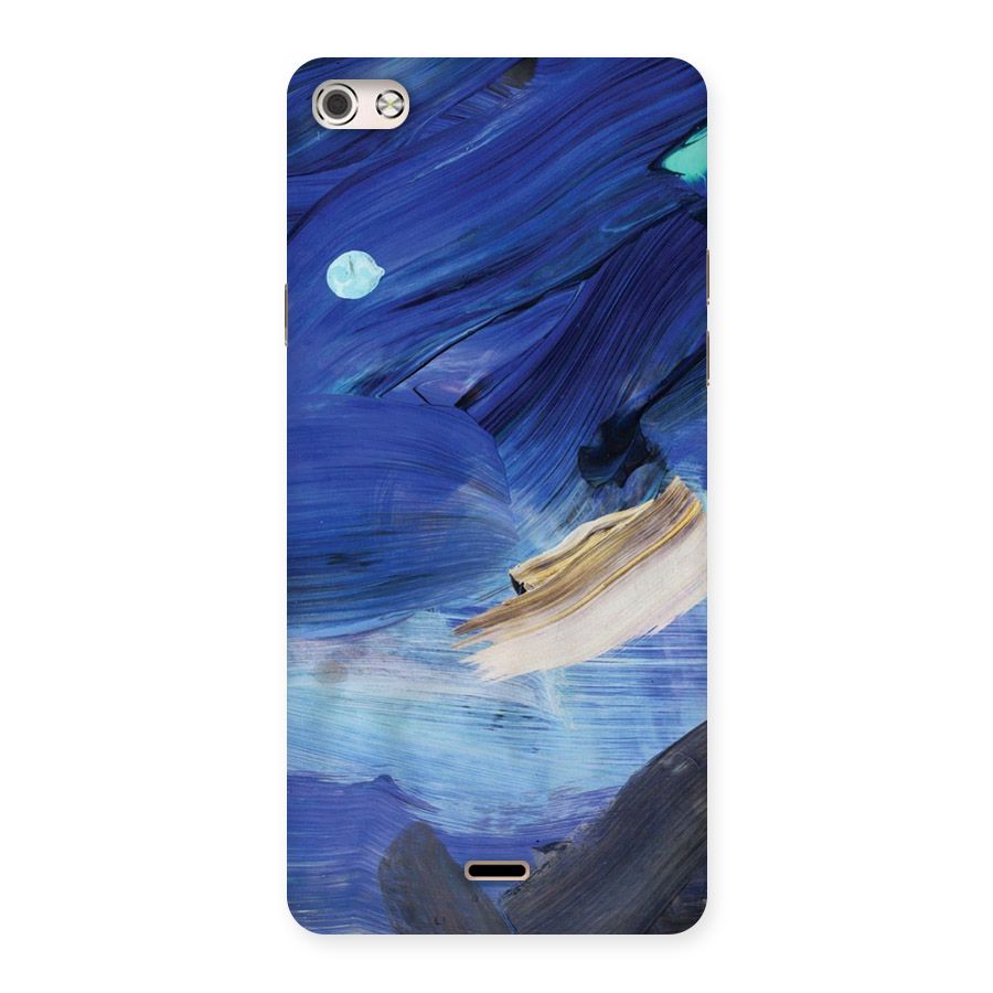 Paint Brush Strokes Back Case for Micromax Canvas Silver 5