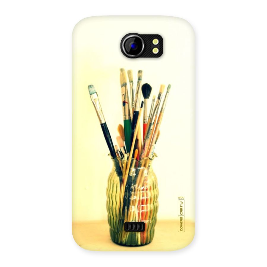 Paint Vass Back Case for Micromax Canvas 2 A110