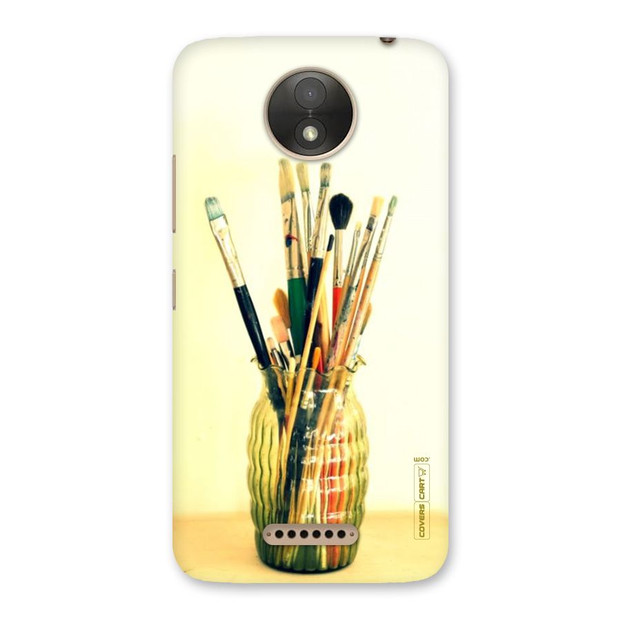Paint Vass Back Case for Moto C Plus