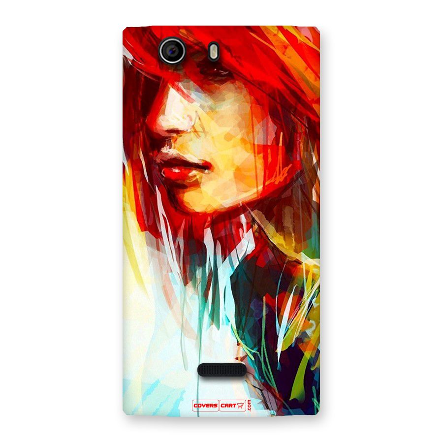 Painted Girl Back Case for Canvas Nitro 2 E311