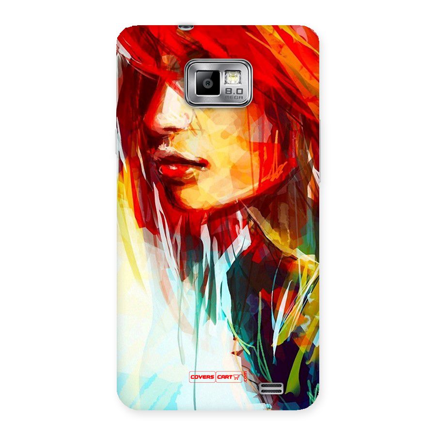 Painted Girl Back Case for Galaxy S2