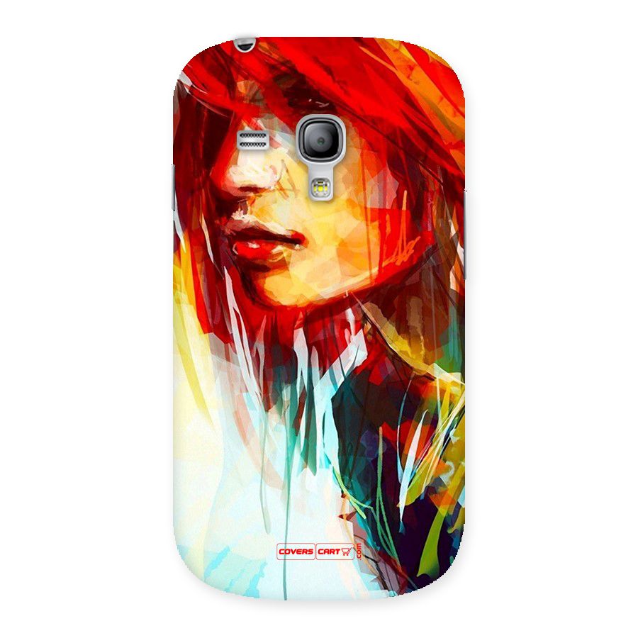 Painted Girl Back Case for Galaxy S3 Mini