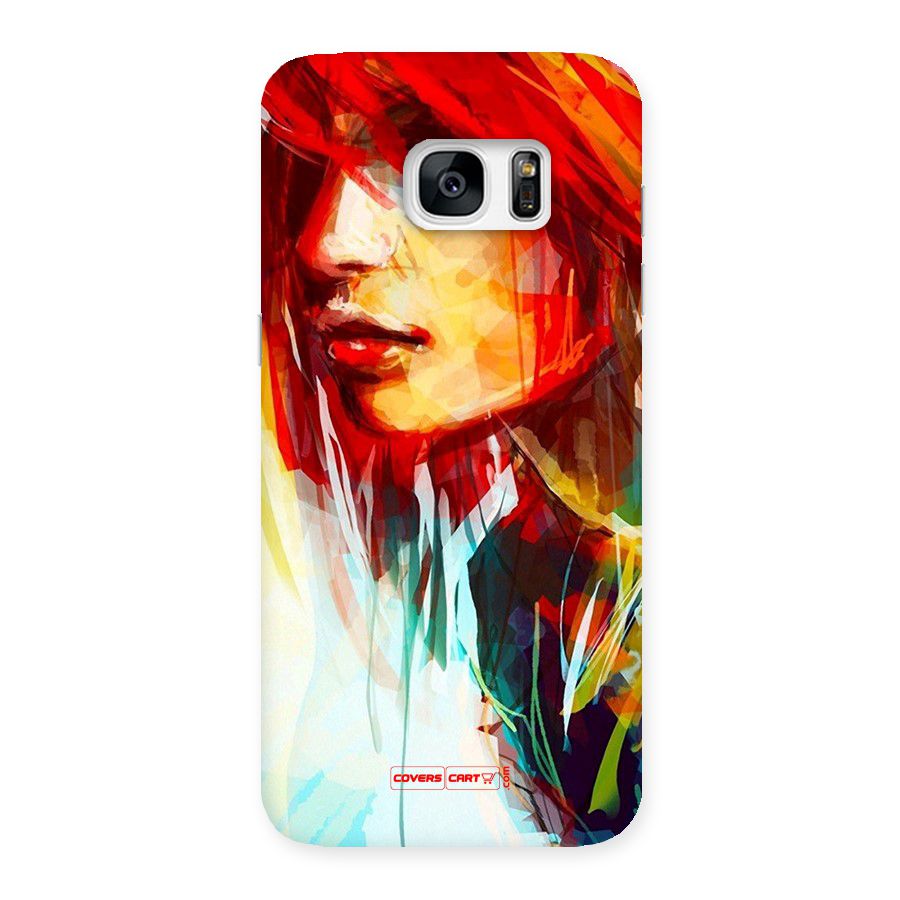 Painted Girl Back Case for Galaxy S7 Edge