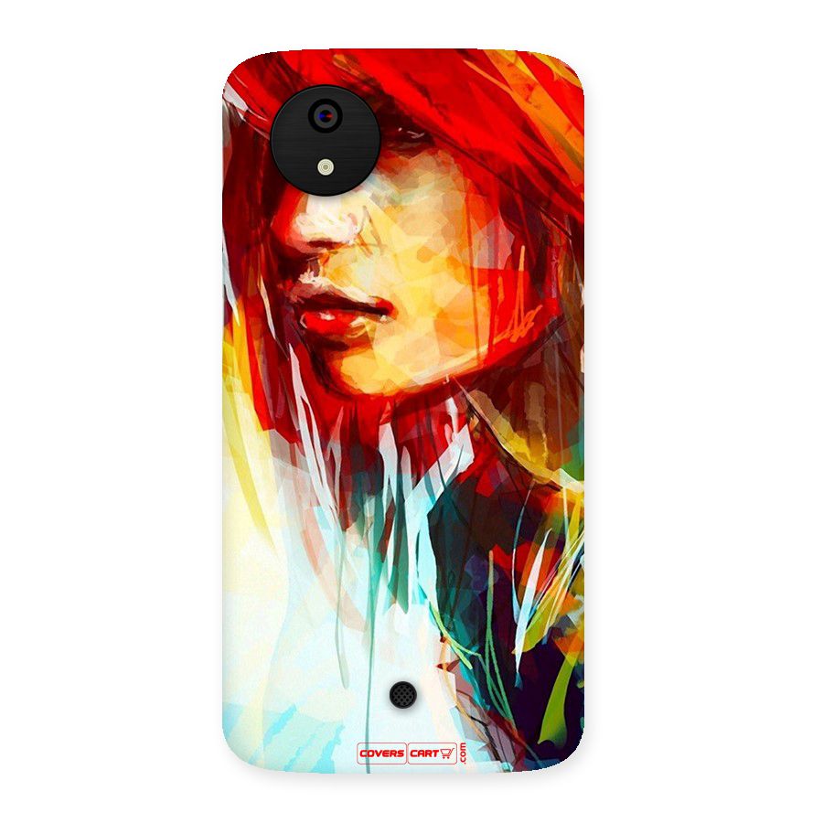 Painted Girl Back Case for Micromax Canvas A1