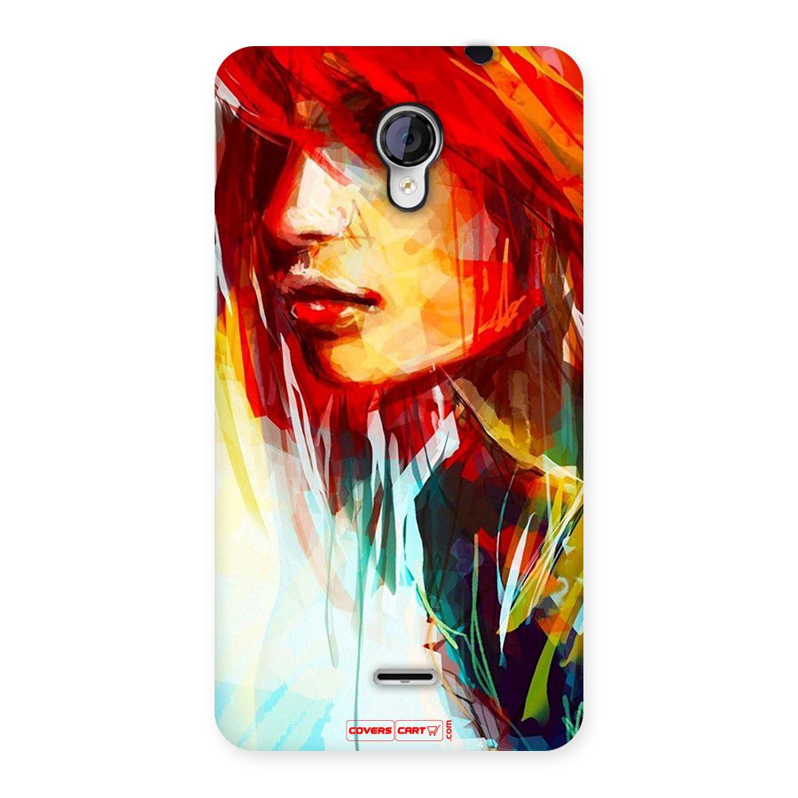 Painted Girl Back Case for Micromax Unite 2 A106