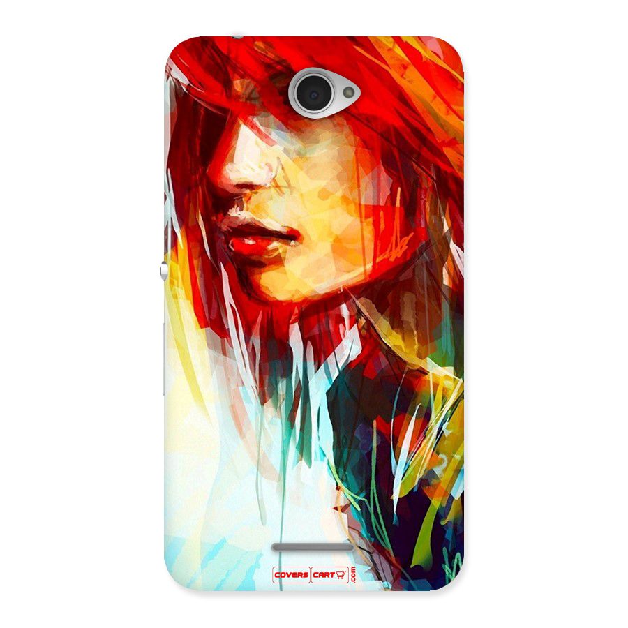 Painted Girl Back Case for Sony Xperia E4