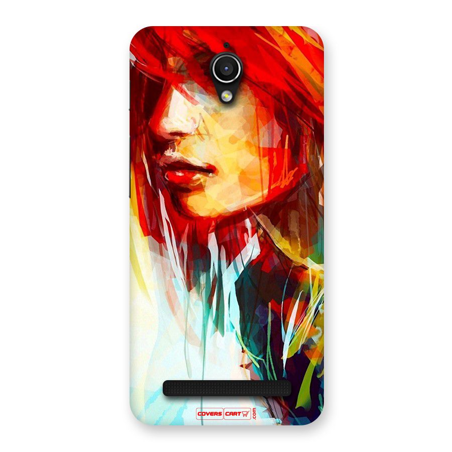 Painted Girl Back Case for Zenfone Go