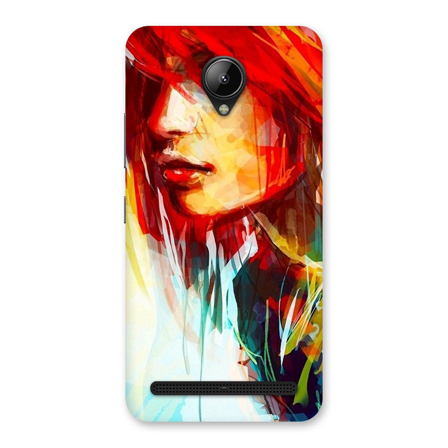 Painted Girl Back Case for Lenovo C2