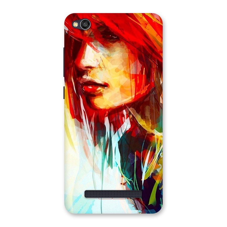 Painted Girl Back Case for Redmi 4A