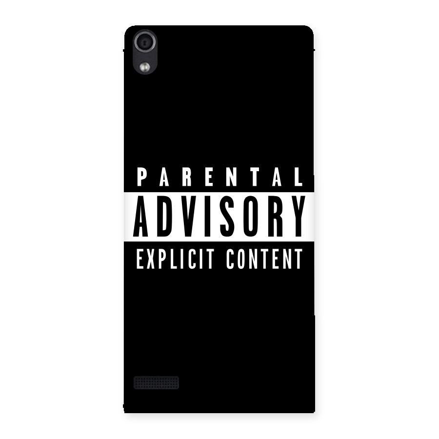 Parental Advisory Label Back Case for Ascend P6