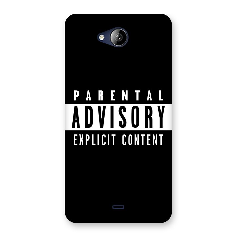 Parental Advisory Label Back Case for Canvas Play Q355