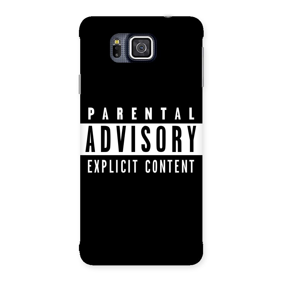 Parental Advisory Label Back Case for Galaxy Alpha