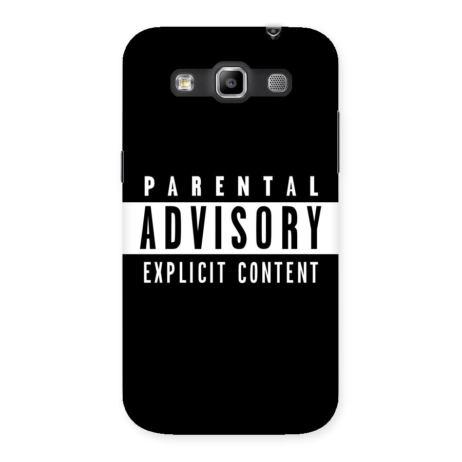 Parental Advisory Label Back Case for Galaxy Grand Quattro