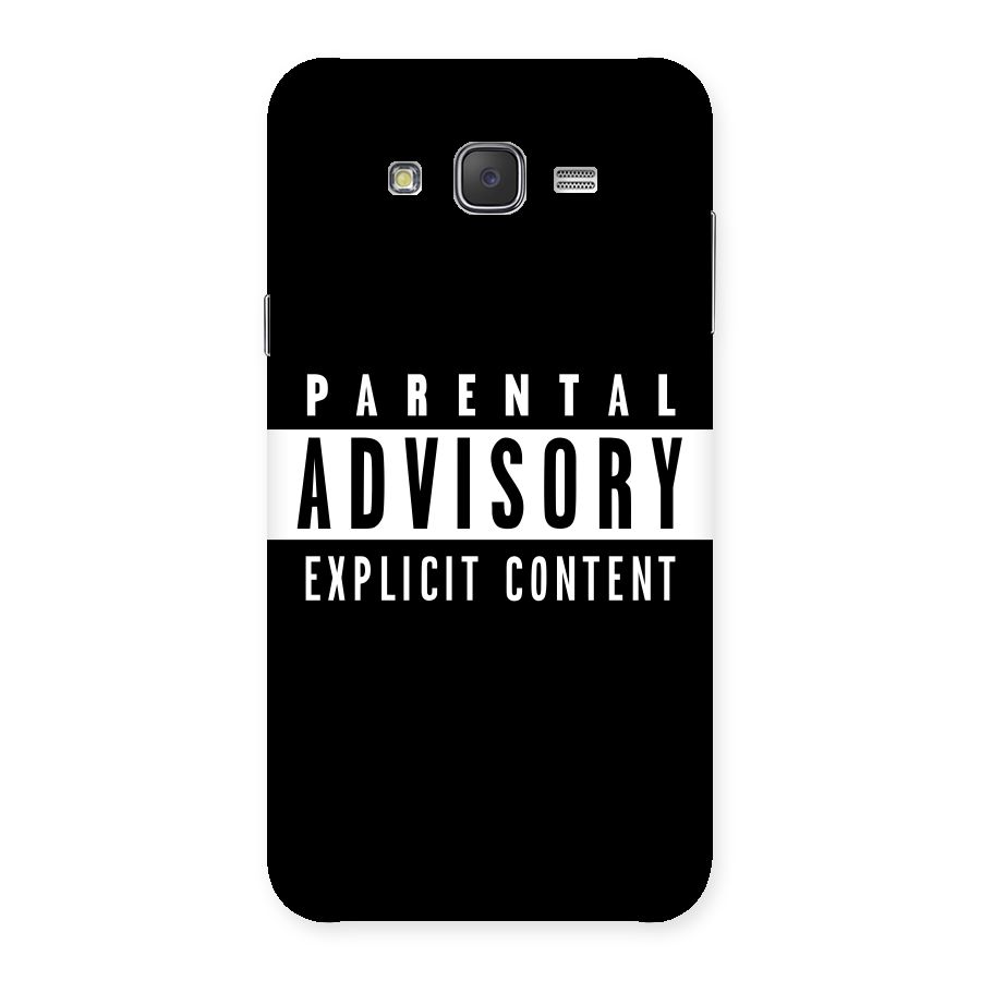Parental Advisory Label Back Case for Galaxy J7
