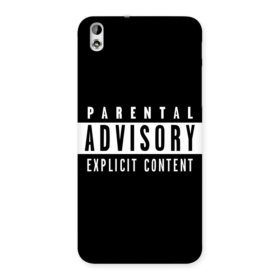 Parental Advisory Label Back Case for HTC Desire 816g