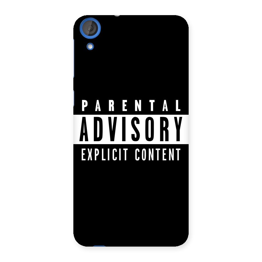 Parental Advisory Label Back Case for HTC Desire 820s