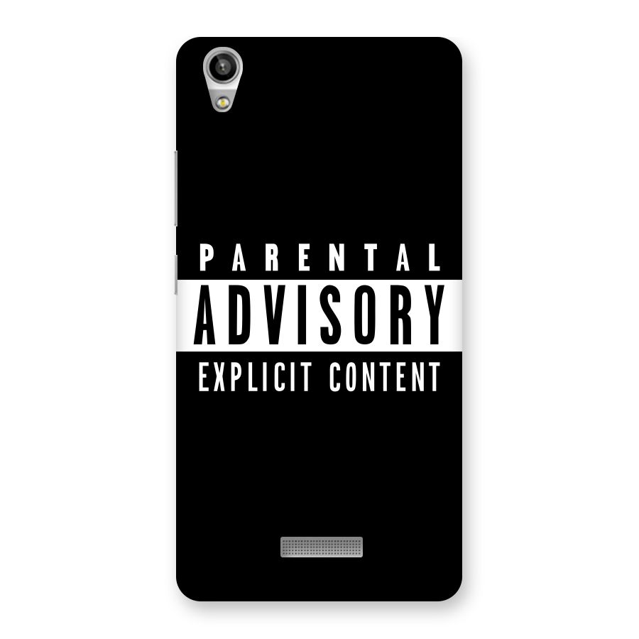 Parental Advisory Label Back Case for Lava-Pixel-V1