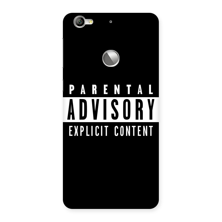 Parental Advisory Label Back Case for LeTV Le 1s