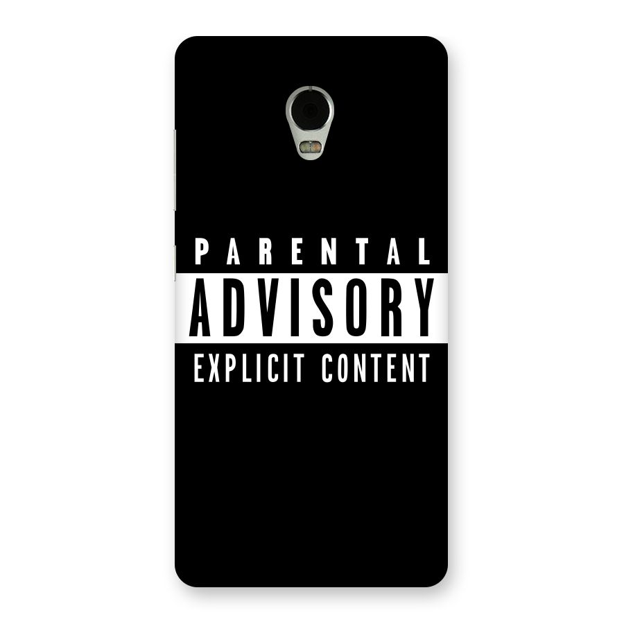 Parental Advisory Label Back Case for Lenovo Vibe P1