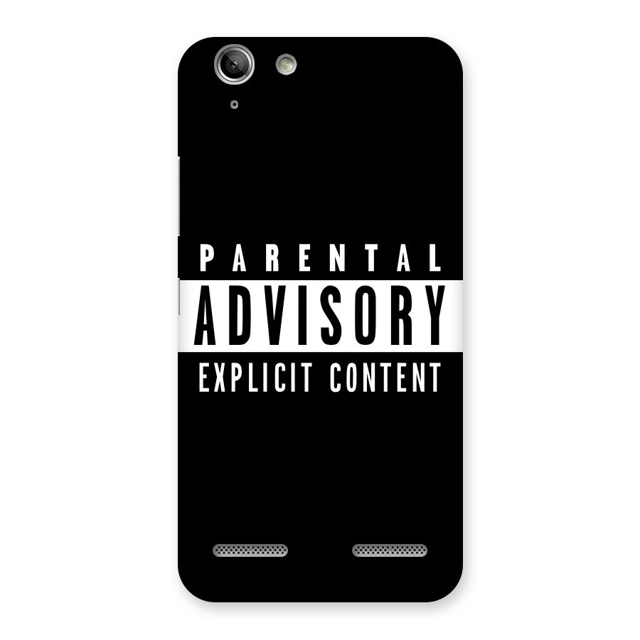 Parental Advisory Label Back Case for Vibe K5
