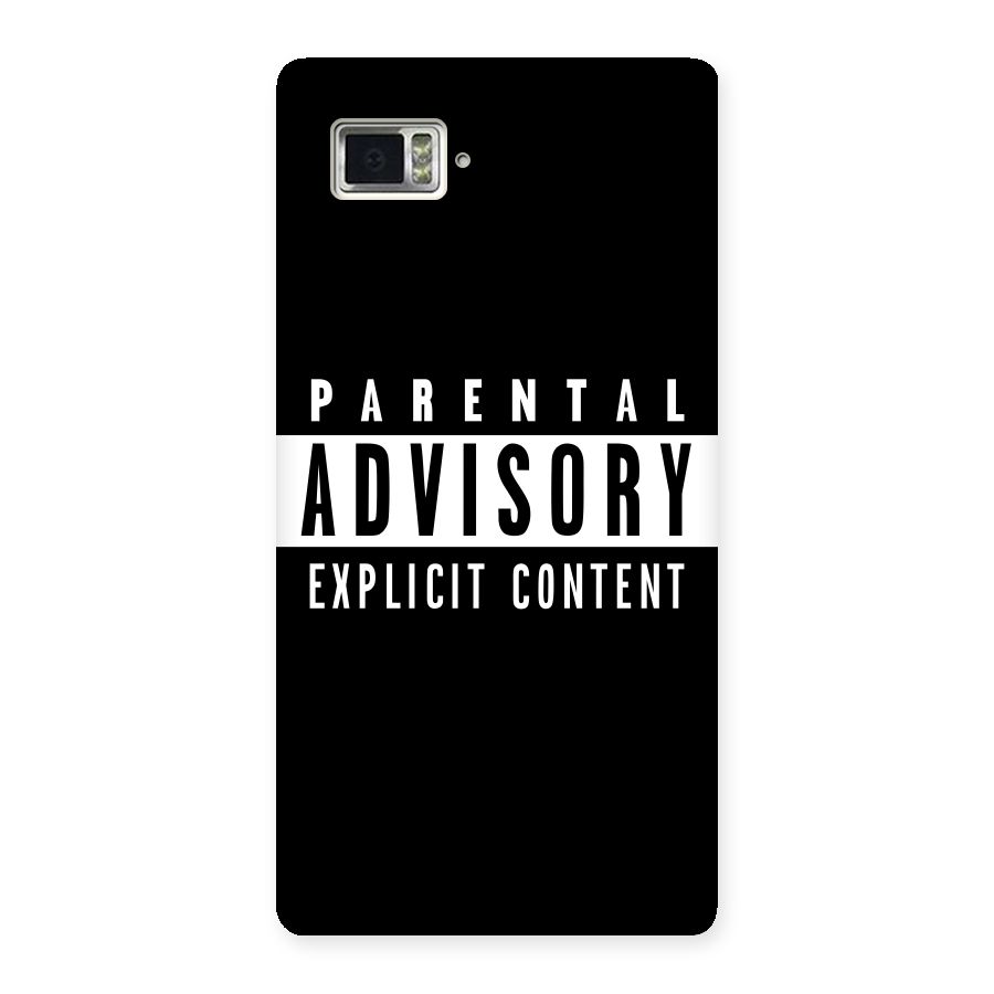 Parental Advisory Label Back Case for Vibe Z2 Pro K920