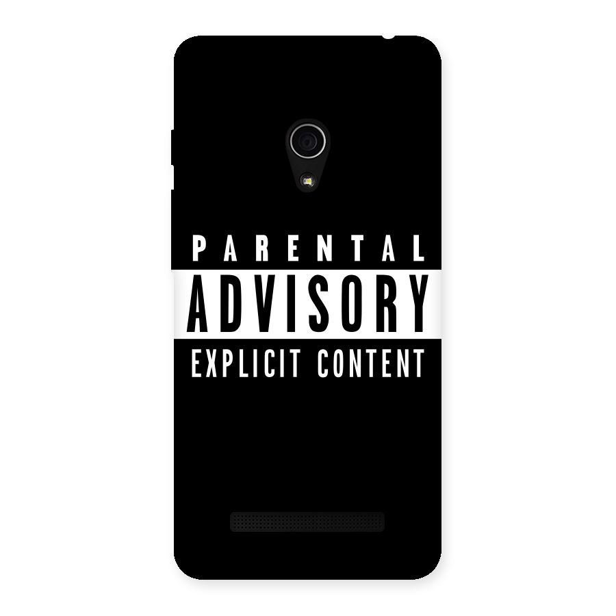 Parental Advisory Label Back Case for Zenfone 5