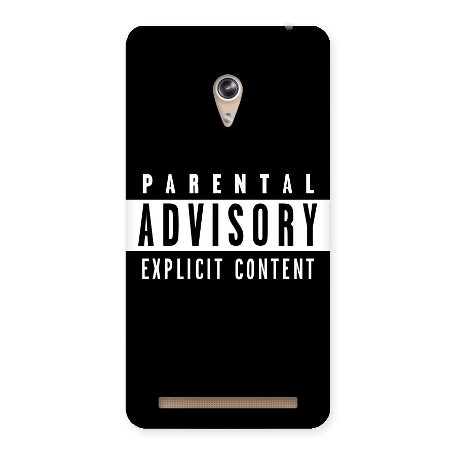 Parental Advisory Label Back Case for Zenfone 6