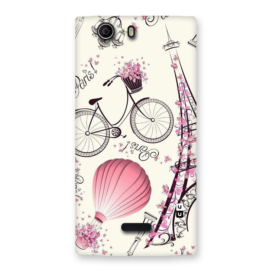 Paris Clipart Back Case for Canvas Nitro 2 E311