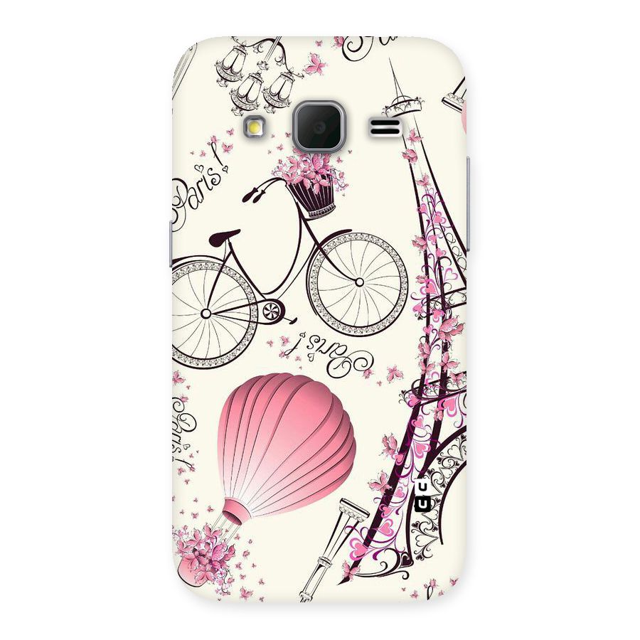 Paris Clipart Back Case for Galaxy Core Prime