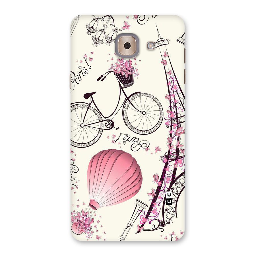 Paris Clipart Back Case for Galaxy J7 Max