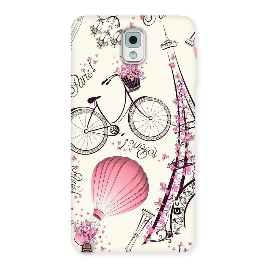 Paris Clipart Back Case for Galaxy Note 3