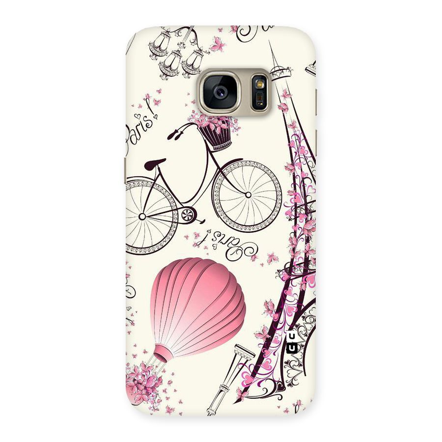 Paris Clipart Back Case for Galaxy S7