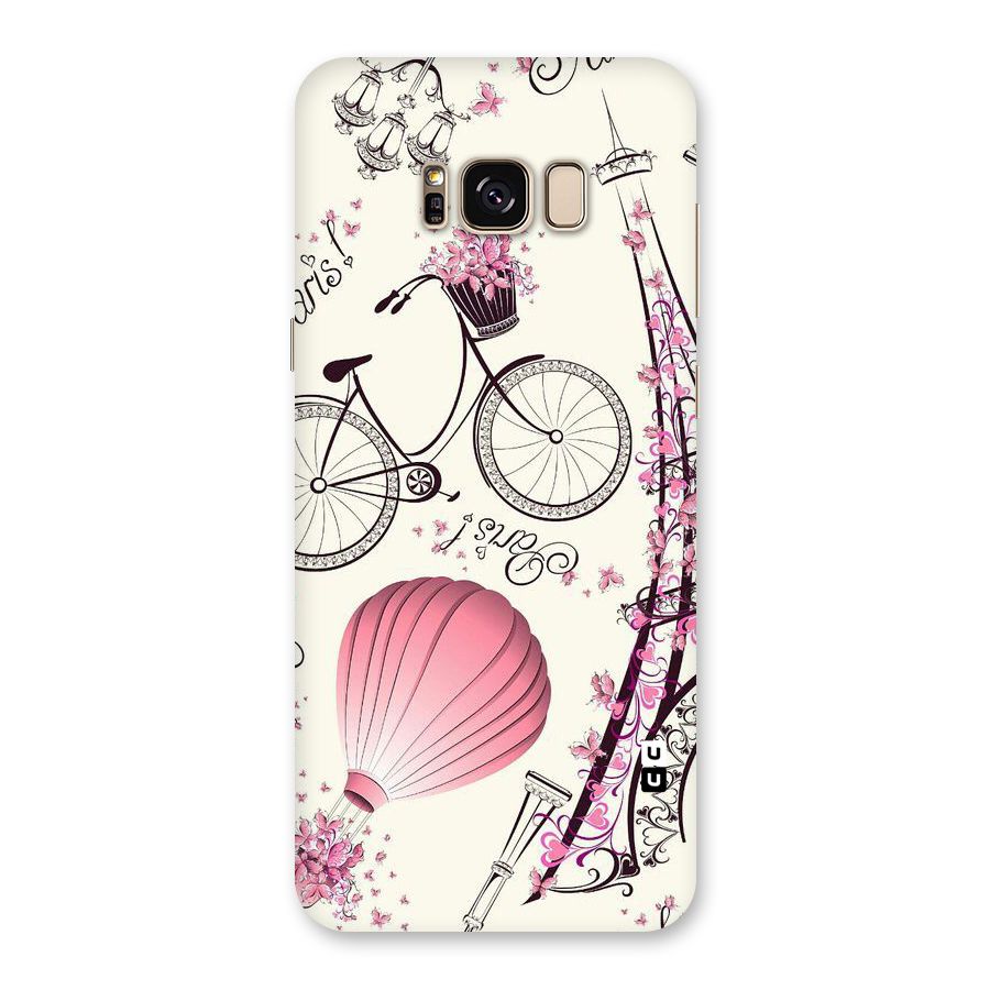 Paris Clipart Back Case for Galaxy S8 Plus