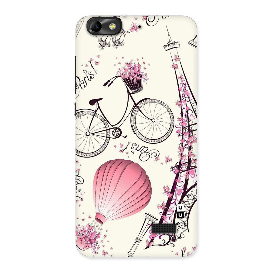 Paris Clipart Back Case for Honor 4C