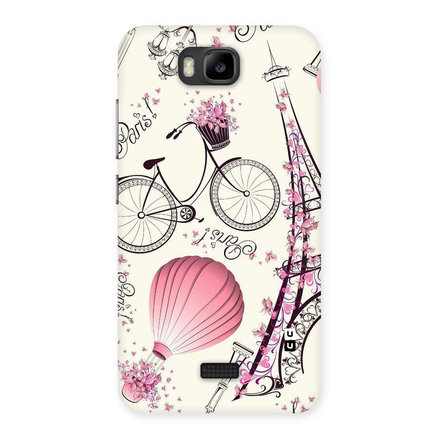 Paris Clipart Back Case for Honor Bee