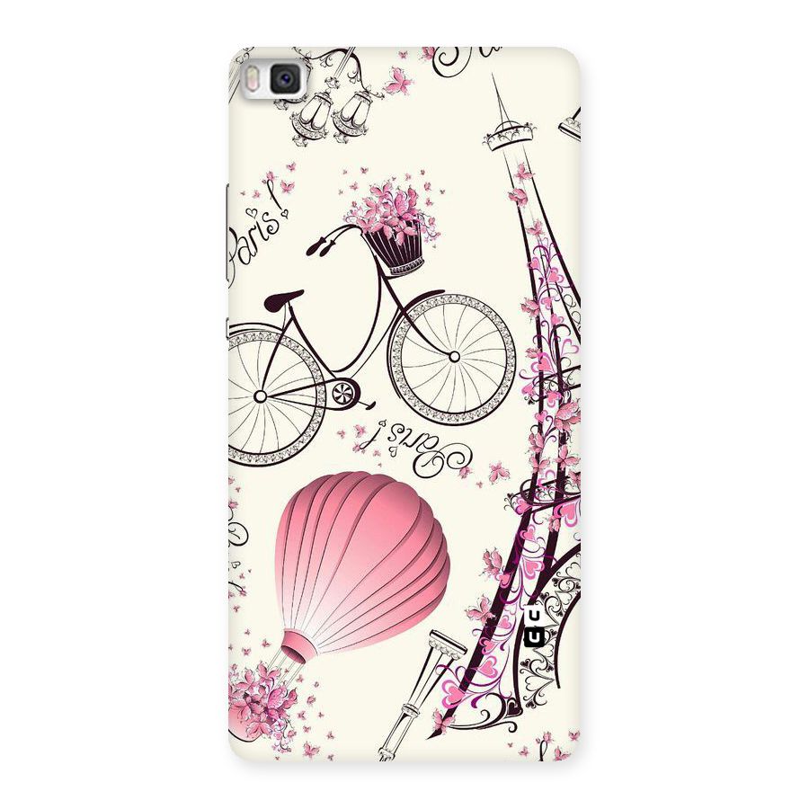 Paris Clipart Back Case for Huawei P8
